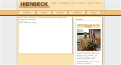 Desktop Screenshot of hierbeck.de